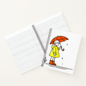 ☂️ | Niedliche SchirmGirl-Note Notizblock (Innenseite)
