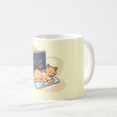 Niedliche Schlafcomputer Kaffeetasse (VorderseiteRechts)