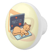 Niedliche Schlafcomputer Keramikknauf (Rechts)