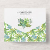 Niedliche Schlafcouch Kinderdusche All In One Einladung (Rückseite)