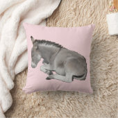 Niedliche schlafende Baby-Esel-Fohlen Kissen (Decke)