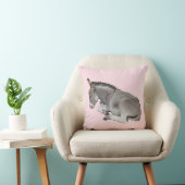 Niedliche schlafende Baby-Esel-Fohlen Kissen (Stuhl )