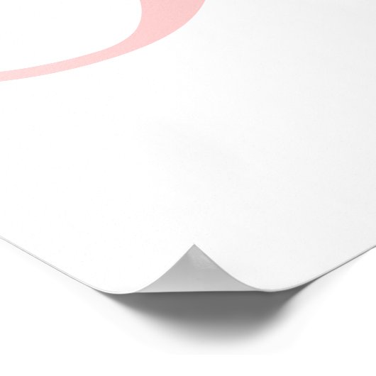 Niedliche schlafende kleine Mädchen Typografie ros Poster (Ecke)