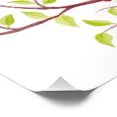 Niedliche Schläfeneule auf einem Cartoon Fotodruck (Ecke)