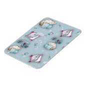 Niedliche Schlafkätzchen und deren Farbmuster Magnet (Linke Seite)