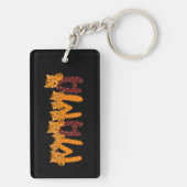 Niedliche Schlafkatzen Schlüsselanhänger (Rückseite)