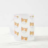 Niedliche Schlaflosigkeit Katze Mattierte Tasse (Vorderseite Links)