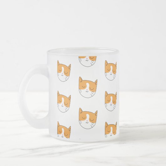 Niedliche Schlaflosigkeit Katze Mattierte Tasse (Links)