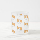 Niedliche Schlaflosigkeit Katze Mattierte Tasse (Mittel)