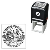 Niedliche Schlafmaid Name Rücksendeadresse Permastempel (Beispiel)