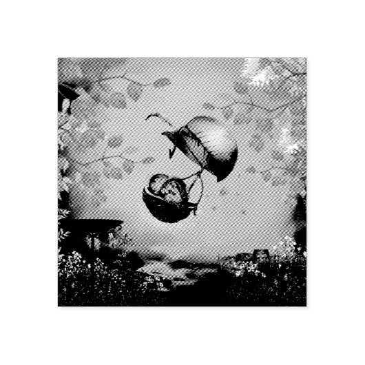 Niedliche Schlafmaus Gummistempel (Prägung)