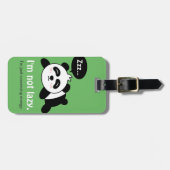 Niedliche Schlafpanda nicht schwer Gepäckanhänger (Vorderseite horizontal)