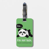 Niedliche Schlafpanda nicht schwer Gepäckanhänger (Rückseite vertikal)