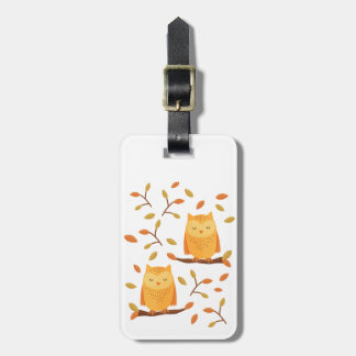 Niedliche Schlafräume Herbst 🦉 Gepäckanhänger