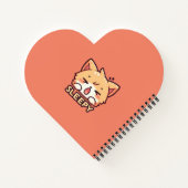 Niedliche, schläfrige Katze Notizblock (Rückseite)