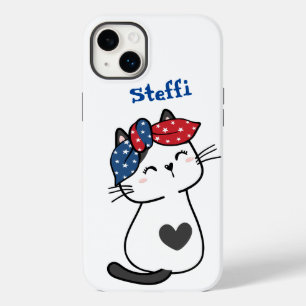 Niedliche, schläfrige weiße Katze Case-Mate iPhone 14 Plus Hülle