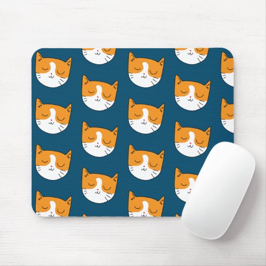 Niedliche Schläfrigkatpflaster Mousepad (Mit Mouse)