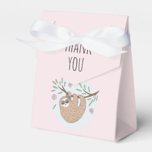Niedliche Schlafsäulen-Babydusche Geschenkschachtel