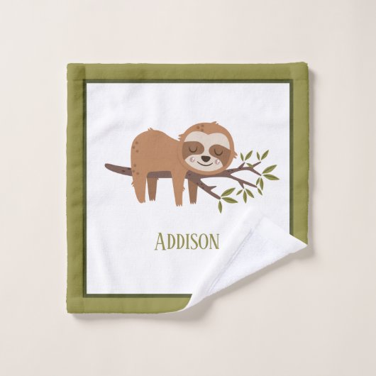 Niedliche Schläge auf Baumzweigen - Muster Badhandtuch Set (Waschlappen)