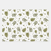 Niedliche Schläge auf Baumzweigen - Muster Geschenkpapier Set (Vorderseite 2)