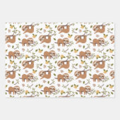 Niedliche Schläge auf Baumzweigen - Muster Geschenkpapier Set (Vorderseite)