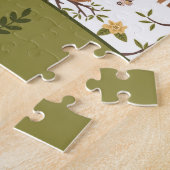 Niedliche Schläge auf Baumzweigen - Muster Puzzle (Seite)