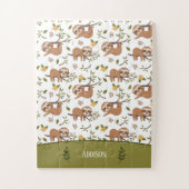 Niedliche Schläge auf Baumzweigen - Muster Puzzle (Vertikal)