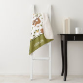 Niedliche Schläge auf Baumzweigen - Muster Sherpadecke (Beispiel)