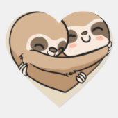 Niedliche Schläge Herz-Aufkleber (Vorderseite)