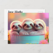 Niedliche Schläge Postkarte (Vorne/Hinten)