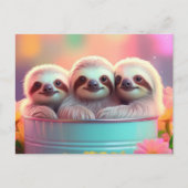 Niedliche Schläge Postkarte (Vorderseite)