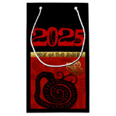 Niedliche Schlange Chinesisch Neujahr Zodiac Gebur Kleine Geschenktüte (Rückseite)