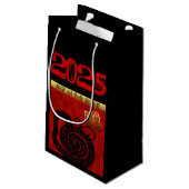 Niedliche Schlange Chinesisch Neujahr Zodiac Gebur Kleine Geschenktüte (Rückseite Schrägansicht)