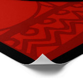 Niedliche Schlange Chinesisch Neujahr Zodiac Gebur Poster (Ecke)