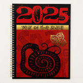 Niedliche Schlange Chinesisches Jahr 2025 Zodiac B Planer (Vorderseite)