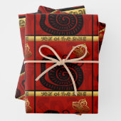 Niedliche Schlange Chinesisches Jahr Zodiac Geburt Geschenkpapier Set (Beispiel)