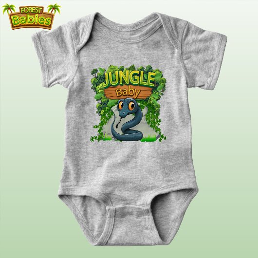 Niedliche Schlange Whimsical Wildlife Character 🐍 Baby Strampler