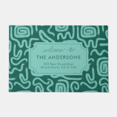 Niedliche Schlangen auf der Zuhause Fußmatte (Vorderseite)