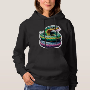 Niedliche Schlangen-Illustration Hoodie