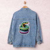 Niedliche Schlangen-Illustration Jeansjacke (Hangar)