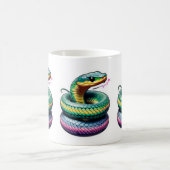 Niedliche Schlangen-Illustration Kaffeetasse (Mittel)