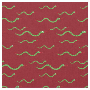 Niedliche Schlangen Kid Baby Kinderzimmer Red Rept Stoff