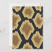 Niedliche Schlangenreptilien Geburtstagsfeier Einladung (Rückseite)