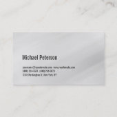 Niedliche Schlicht-Grau-Fitness-Visitenkarte Visitenkarte (Rückseite)