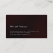 Niedliche Schlicht-Grau-Fitness-Visitenkarte Visitenkarte (Rückseite)