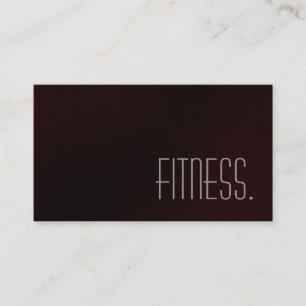 Niedliche Schlicht-Grau-Fitness-Visitenkarte Visitenkarte
