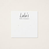 Niedliche schlichte Anzeige mit weißem Stuhlkopf (Vorderseite)