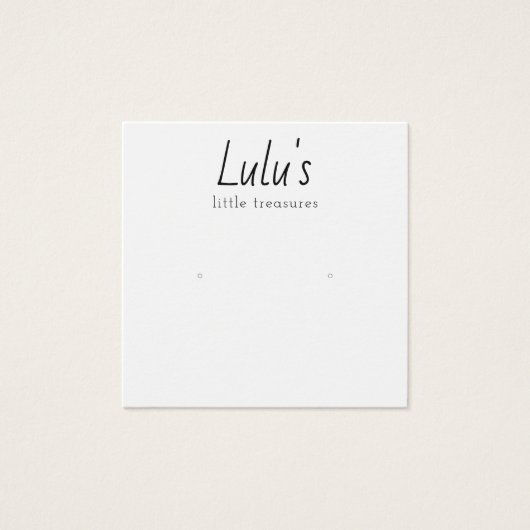 Niedliche schlichte Anzeige mit weißem Stuhlkopf (Vorderseite)