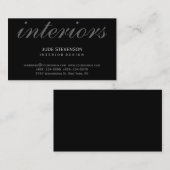 Niedliche Schlichte Designer-Visitenkarte Visitenkarte (Vorne/Hinten)