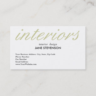 Niedliche schlichte weiße visitenkarte